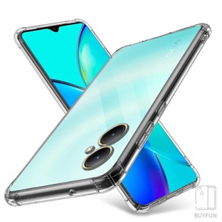 Transparent Air-bags Shockproof cover For Vivo Y27 Y 27 4G 5G V27 V27e Y22 Y22s 4G v25 v25e V2201 v2242 V29 Lite Anti-Knock case