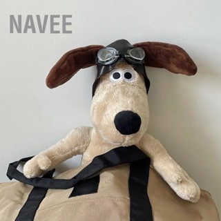 NAVEE ตุ๊กตาลูกสุนัขของเล่นการ์ตูนเคลื่อนไหวตัดสั้น Plushie สุนัขตกแต่งบ้านประดับตุ๊กตา