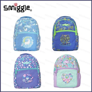 ใหม่ Smiggle กระเป๋าเป้สะพายหลัง กระเป๋านักเรียน อเนกประสงค์ ระบายอากาศ จุของได้เยอะ แฟชั่นสําหรับเด็กนักเรียนหญิง