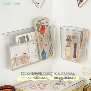 &lt;Cardflower&gt; กล่องเก็บเครื่องสําอาง แบบติดผนัง ไม่ต้องเจาะผนัง สีโปร่งใส ลดราคา