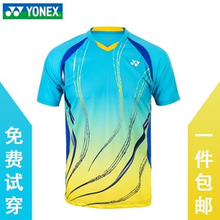 Clearance YONEX YONEX เสื้อกีฬาแบดมินตัน แขนสั้น สําหรับผู้ชาย และผู้หญิง110036 Bvfl