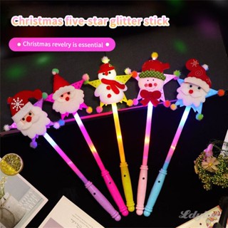 1 ชิ้นมือถือ Magical Stick Christmas Luminous Snowman Magic Stick เล่นกลางแจ้ง Light Up ของเล่นเด็กของเล่นอุปกรณ์ประกอบฉากเวทีเด็กของขวัญ