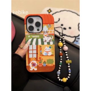 เคสโทรศัพท์มือถือ กันตก ป้องกัน ลายดอกไม้ แมวน่ารัก สําหรับ Apple Iphone 14promax 13 11 14pro 13pro 14