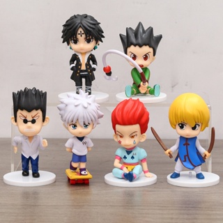 โมเดลฟิกเกอร์ PVC รูปปั้นอนิเมะ HUNTER×HUNTER Q Version ขนาดมินิ ของเล่นสําหรับเด็ก เก็บสะสม 6 ชิ้น