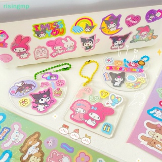 [risingmp] สติกเกอร์ ลายการ์ตูน Guka Cinnamoroll Kuromi Melody Hellokitty สําหรับติดตกแต่งเครื่องเขียน 5 ชิ้น