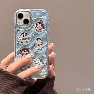 เคสป้องกันโทรศัพท์มือถือ แบบนิ่ม ลายการ์ตูนชินจัง กันกระแทก สําหรับ iPhone 13 14ProMax 12 11 xr xs 7 8plus