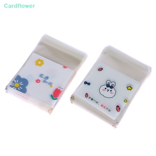 &lt;Cardflower&gt; ถุงซีล ลายการ์ตูนเกล็ดหิมะน่ารัก สําหรับใส่คุกกี้ ขนมหวาน 100 ชิ้น