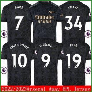 เสื้อกีฬาแขนสั้น ลายทีมชาติฟุตบอล Pepe Xhaka Jesus Saka Smith Rowe Away EPL 2022-2023