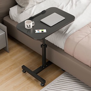 【หุ้นกรุงเทพ】โต๊ะคอมข้างเตียง bed table สามารถหมุนได้ 360 องศา เครื่อนย้ายได้ ได้ 55*กว้าง32 ซ ยกการออกแบบความสูงที่ปรับ