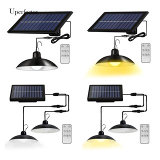 [Uperfector.th] โคมไฟระย้า Led พลังงานแสงอาทิตย์ สองหัว กันน้ํา สําหรับกลางแจ้ง ในร่ม