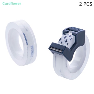 &lt;Cardflower&gt; เทปกาวใส พร้อมชุดคัตเตอร์ 12 มม. สําหรับตกแต่งไดอารี่ 2 ชิ้น