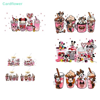 &lt;Cardflower&gt; สติกเกอร์แก้วคริสตัลใส ลายการ์ตูนมิกกี้เมาส์น่ารัก กัน UV สําหรับตกแต่งสมุด แก้วมัก