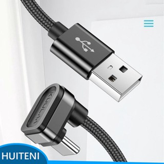 สายชาร์จ USB C 1/2/3/5 รูปตัว U ชาร์จเร็ว ยืดหยุ่น สําหรับอุปกรณ์ Type C ส่วนใหญ่ สีดํา