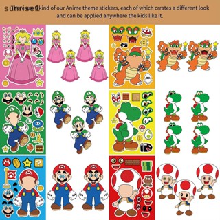 [ใหม่] สติกเกอร์ ลายการ์ตูน Super Mario Luigi Yoshi 6 ชิ้น สําหรับนักเรียน แม่ และลูก