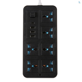 {yali} รางปลั๊กไฟอัจฉริยะ พร้อมช่องป้องกันไฟกระชาก 6 ช่อง พอร์ต USB 3 ช่อง และพอร์ต Type-C 1 พอร์ต อเนกประสงค์