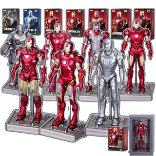 ใหม่ โมเดลฟิกเกอร์ Marvel Iron Man 10 ซม. 1 Mark 2 Mark 3 Mark 4 Mark 5 Mark 6 Mark 7 ของขวัญวันเกิด