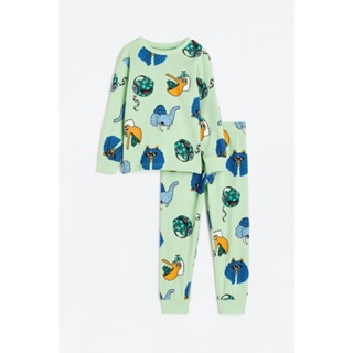 H&amp;M ชุดนอนผ้ายืด Boy Jersey pyjamas 0730454_6