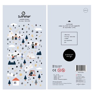 Suatelier สติกเกอร์ซีทรู ลายดาว