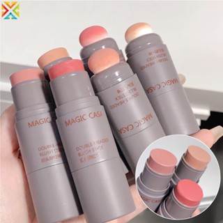 Magic CSAS บลัชออน เนื้อครีม ฟองน้ํา สองหัว ติดทนนาน สีธรรมชาติ