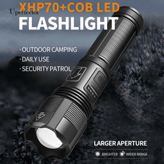 [Uperfector.th] ไฟฉาย Led COB XHP70 6 เกียร์ ชาร์จได้