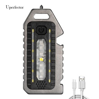 [Uperfector.th] นกหวีด Type-C USB ชาร์จได้ มัลติฟังก์ชั่น COB LED ไฟฉาย ขนาดเล็ก ตั้งแคมป์ แบบพกพา คลิปไฟ ไฟฉาย