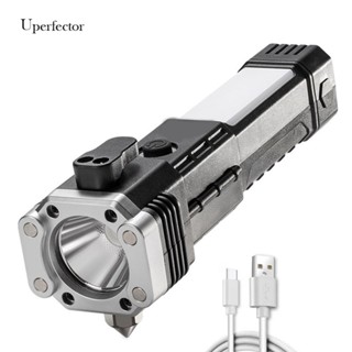 [Uperfector.th] 8 in 1 ไฟฉาย LED ชาร์จ USB IPX6 กันน้ํา อเนกประสงค์
