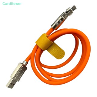 &lt;Cardflower&gt; สายเคเบิลชาร์จเร็ว Type C 6A 180 องศา สําหรับ Xiaomi Samsung