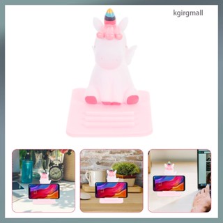 ขาตั้งโทรศัพท์มือถือ รูปยูนิคอร์น สีชมพู แบบสร้างสรรค์