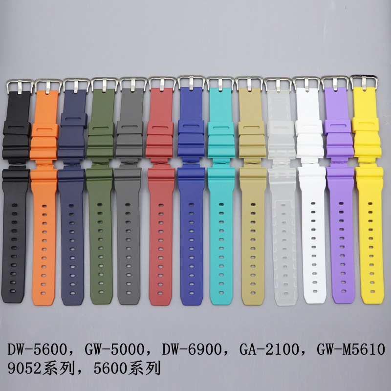 สายนาฬิกาข้อมือเรซิ่น แบบเปลี่ยน สําหรับ Casio G-shock DW-6900 5610 ga2100 LS-5600 GW-M5610 G-5600 G