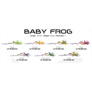 เหยื่อปลอม Triton Baby Frog (LF)