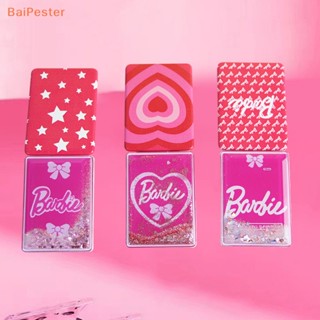 [BaiPester] กระจกพับ แบบพกพา ลายการ์ตูนบาร์บี้ ตัวอักษร เด็กผู้หญิง อะนิเมะ คอสเพลย์ ตกแต่ง สี่เหลี่ยม สองด้าน