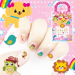 [BaiPester] สติกเกอร์ติดเล็บ ลายการ์ตูนอนิเมะ Barbie Kawaii Princess KT Cat 6 ชิ้น ต่อชุด Diy