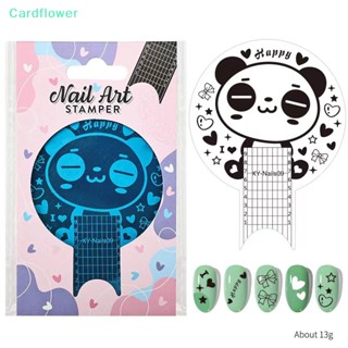 &lt;Cardflower&gt; แผ่นแม่แบบ ลายดอกไม้ ผีเสื้อ เกล็ดหิมะ สําหรับปั๊มตกแต่งเล็บ ลดราคา