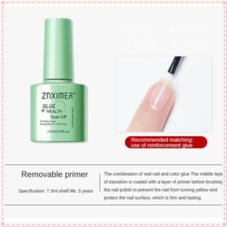 Znximer เล็บอเนกประสงค์เล็บเจล Anti-warping Agent เสริม Tempered Top Coat Phototherapy กาวเล็บสำหรับเล็บ Shop 7.3ml JOYFEEL