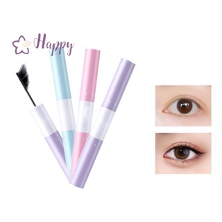 &lt;Happybay&gt; มาสคาร่ากาวติดขนตาปลอม แบบสองหัว สีดํา กันน้ํา แห้งเร็ว ลดราคา