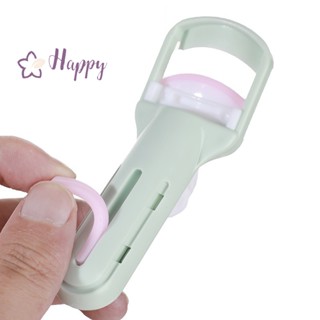 &lt;Happybay&gt; ที่ดัดขนตา แบบกด แบบพกพา พร้อมแผ่นซิลิโคน สําหรับผู้หญิง ลดราคา