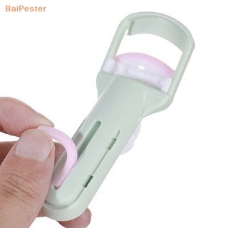 [BaiPester] ที่ดัดขนตา แบบกด แบบพกพา พร้อมแผ่นซิลิโคน สําหรับผู้หญิง