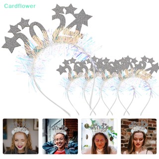 &lt;Cardflower&gt; ที่คาดผม รูปมงกุฎ ดาว กลิตเตอร์ พร็อพถ่ายรูป ของขวัญปีใหม่ สําหรับตกแต่งบ้าน 2024