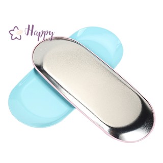 &lt;Happybay&gt; ถาดสแตนเลส ถาดเก็บเครื่องประดับ เครื่องสําอาง ถาดโลหะ ลดราคา