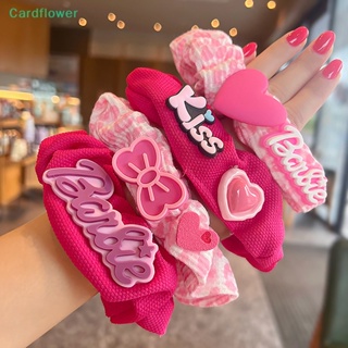 &lt;Cardflower&gt; ยางมัดผมหางม้า สีชมพูน่ารัก เครื่องประดับ สําหรับตุ๊กตาบาร์บี้ 1 ชิ้น