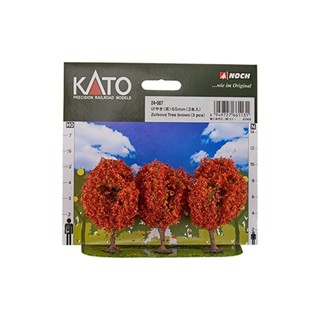 Kato N เกจวัด Keyaki สีน้ําตาล 65 มม. 3 ชิ้น 24-087