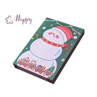 &lt;Happybay&gt; กระดาษโน้ตมีกาว ลายซานตาคลอส คริสต์มาส สําหรับตกแต่ง 50 แผ่น ลดราคา