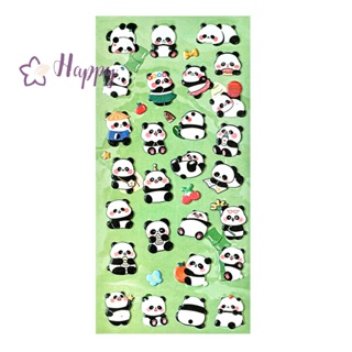 &lt;Happybay&gt; สติกเกอร์ ลายการ์ตูนแพนด้า 3D สําหรับตกแต่งสมุดไดอารี่ อัลบั้ม เครื่องเขียน DIY