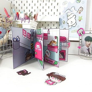 &lt;Happybay&gt; หนังสือของเล่นบีนนี่ รูปแมวน่ารัก แฮนด์เมด DIY