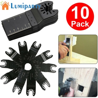 Lumiparty ใบเลื่อยสั่น เหล็กคาร์บอน 34 มม. ความแข็งแรงสูง Diy 10 ชิ้น