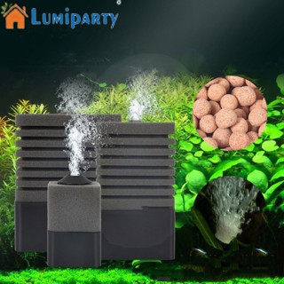 Lumiparty 3-in-1 ฟองน้ํากรองอากาศ อุปกรณ์กรองทางชีวเคมี สําหรับตู้ปลา บ่อปลา