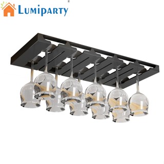 Lumiparty ที่แขวนแก้วไวน์ สเตนเลส สําหรับห้องครัว บาร์ ร้านอาหาร