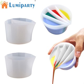 Lumiparty ถ้วยซิลิโคน หลายช่อง แยกสี สําหรับผสมสี ระบายสี