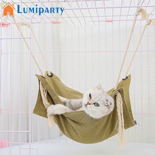 Lumiparty เปลแขวน ระบายอากาศ สีพื้น สําหรับสัตว์เลี้ยง กระต่าย ชินชิล่า หนูตะเภา