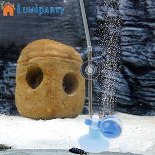 Lumiparty เครื่องปั๊มอากาศออกซิเจน เพิ่มฟองอากาศ พร้อมจุกสุญญากาศ ซิลิโคน อุปกรณ์เสริม สําหรับตู้ปลา